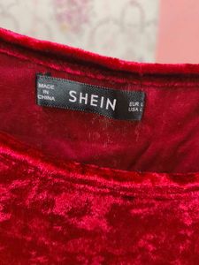 Shein Velvet Midi Dress