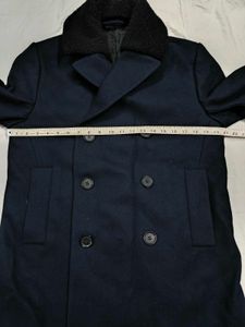 H&amp;M Peacoat Wool Cashmere