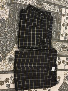 Black Plaid Set