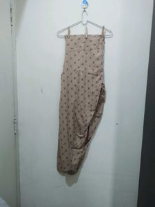 Onion Pink Floral Leaf Print Kurta Pyjama Dupatta