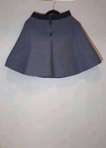 Black-and-white Striped Skirt.