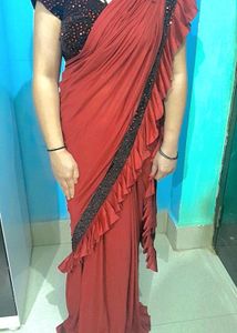 Ready To Wear Saree With Blouse And Petticoat