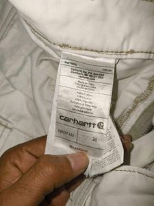 Carhartt Vintage White Cargo Shorts (36&#34;)
