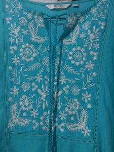 Cyan Single Kurti For Women