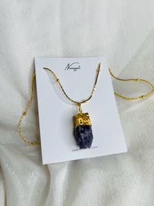 Raw Crystal Necklaces - Gold Plated