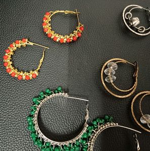 Stunning Earings Combo Of 5 Pcs Set