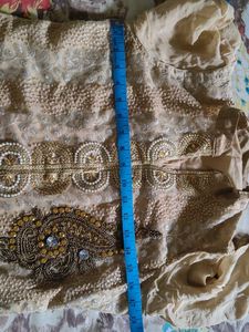 Beige Party Wear Kurti