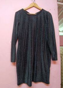Hotdeal❤️‍🔥H&amp;M Black Velvet Sparkly Dress Women&#39;s