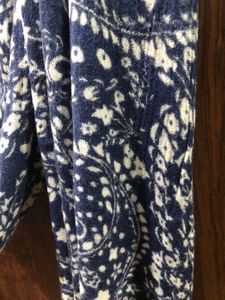 Floral Print Scarf Blue And White