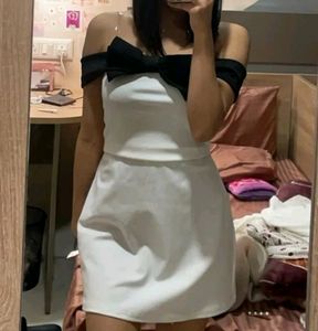 Blackpink Jennie Met Jala White Bow Bodycon Dress