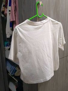 Fila White Crop Top