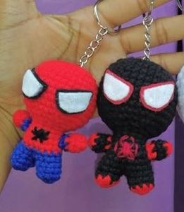 Duo Spiderman Crochet Keychain!!