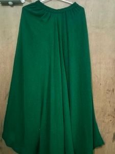 Green indo-western style kurti skirt