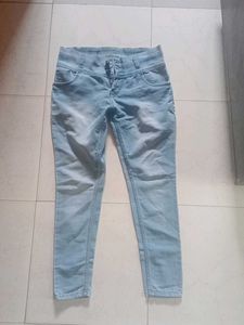 Light Wash High Waisted Skinny Jeans