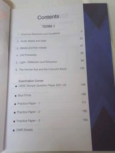 Xamidea Science Class 10 Term 1 MCQ Book