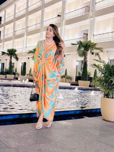 Orange beautiful kaftan
