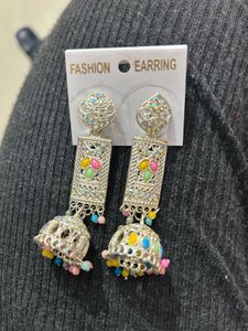 Colorful Jhumka Earrings