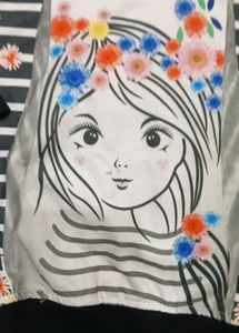 Cute Girl&#39;s Graphic Hoodie