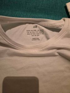 H&amp;M *BRAND NEW* Grey/white Long Sleeve Top