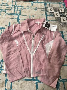Pink & White Zip-Up Jacket