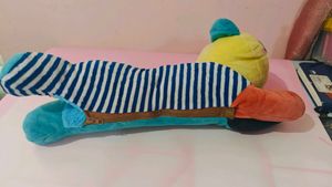 Colorful Plush Panda Zip-Up Toy