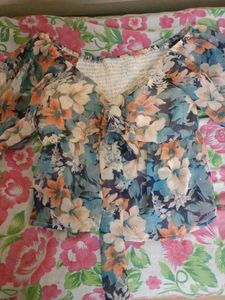 Floral Chiffon Top