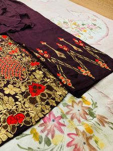 Elegant Embroidered Frock Set