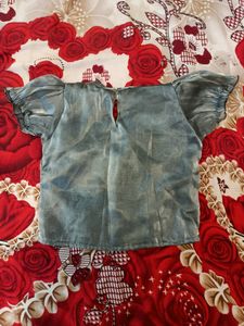 Grey party wear gown for 4/6yo girls
