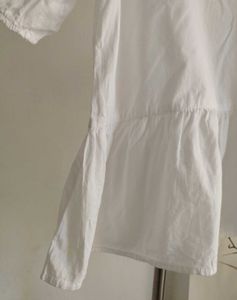 H&amp;M White Short Puff Sleeve Blouse
