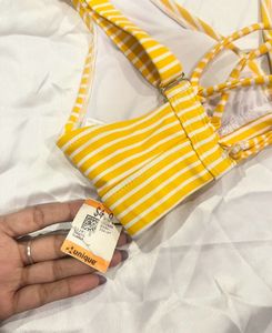 Yellow Pretty Bralette For Women