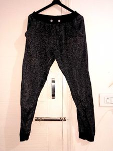 Sparkly Black Joggers