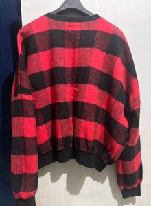 Plus Size Plaid Sweater