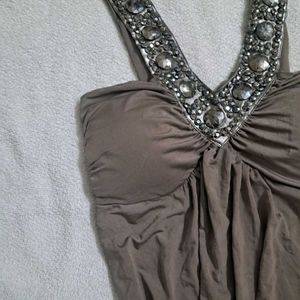 Y2k Brown Party Dress