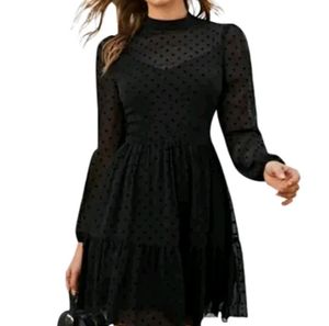 Fabium Black Western Skater Dress.
