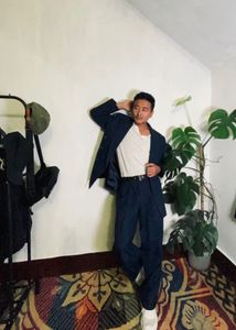 Loose fit  Blue Suit