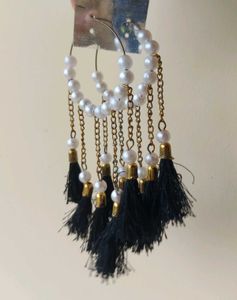 Pearl Tassel Earrings