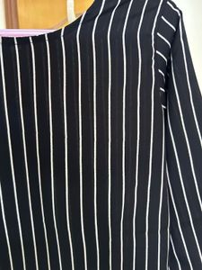 Striped Black &amp; White Top