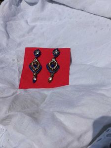 Blue Dangle Earrings