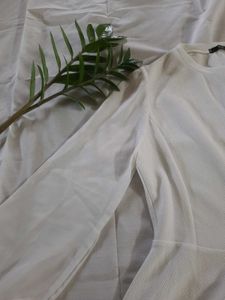 White Cute Korean Top