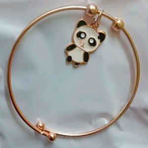 Cute Panda Charm Bangle Bracelet