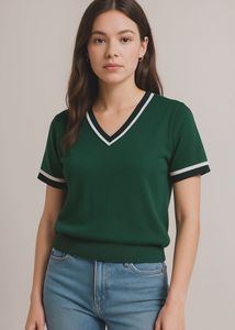 V-neck top 🥝