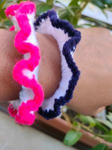 Handmade Crochet Scrunchies - Set of 2