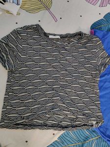 Zara Trafaluc Striped ∆ Korean Tops