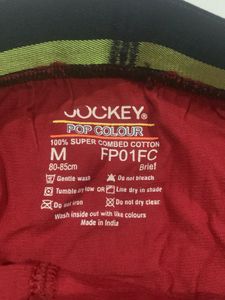 Jockey Men’s Brief – Size M, Color Maroon