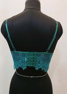 Teal Lace Bralette..size M
