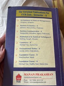 Mathematical &amp; Statistical Techniques-II