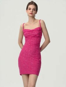 Salee🪅Pinteresty Criss Cross Back Pink Dress