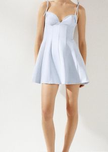 ZARA SHORT BOW DRESS