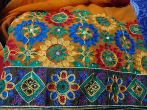 New fancy saree with blouse