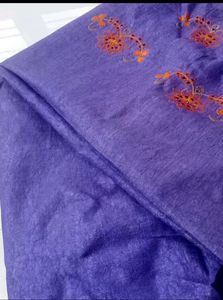 Embroidered Purple Fabric